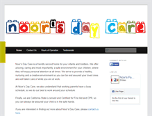 Tablet Screenshot of noorsdaycare.com